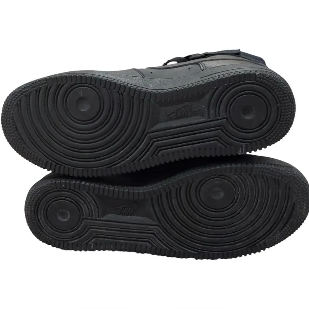 Nike Men’s Air Force 1 AF1 Black Lace Up High Top Sneakers. 8.